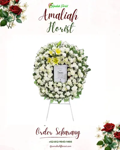 Krans Bunga Duka Cita di Asam Kumbang